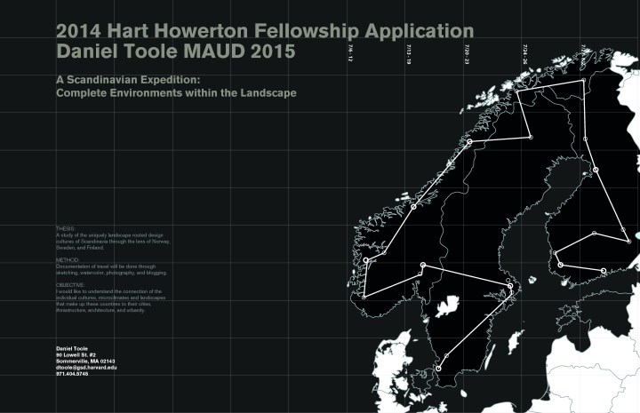 Summer 2014 research map: Scandinavia